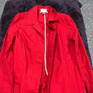 Red trench coat